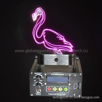 Pink stage laser show disco lighting with SD card